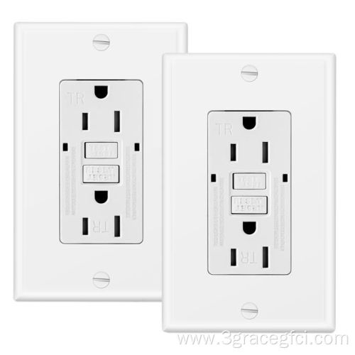 American Smart Self-test GFCI Wall Outlet Receptacle